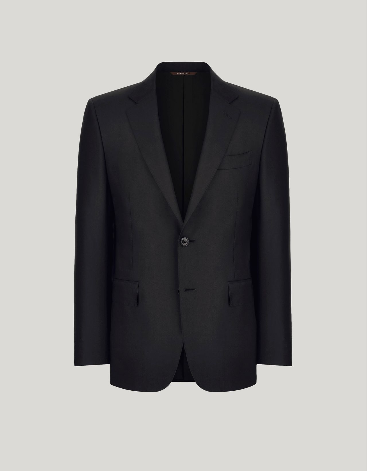 Canali Veste En Pure Laine 150's Noir In Black
