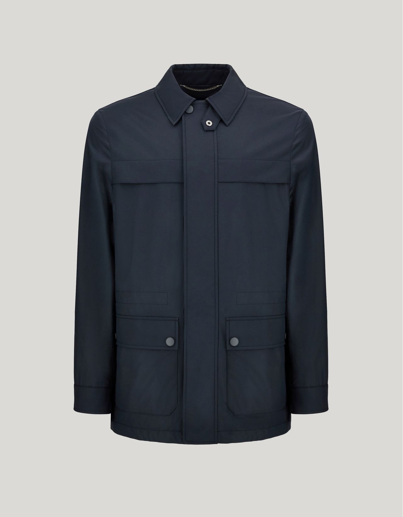 Canali Veste De Campagne  Nuvola Maestrale En Tissu Technique Bleu In Blue