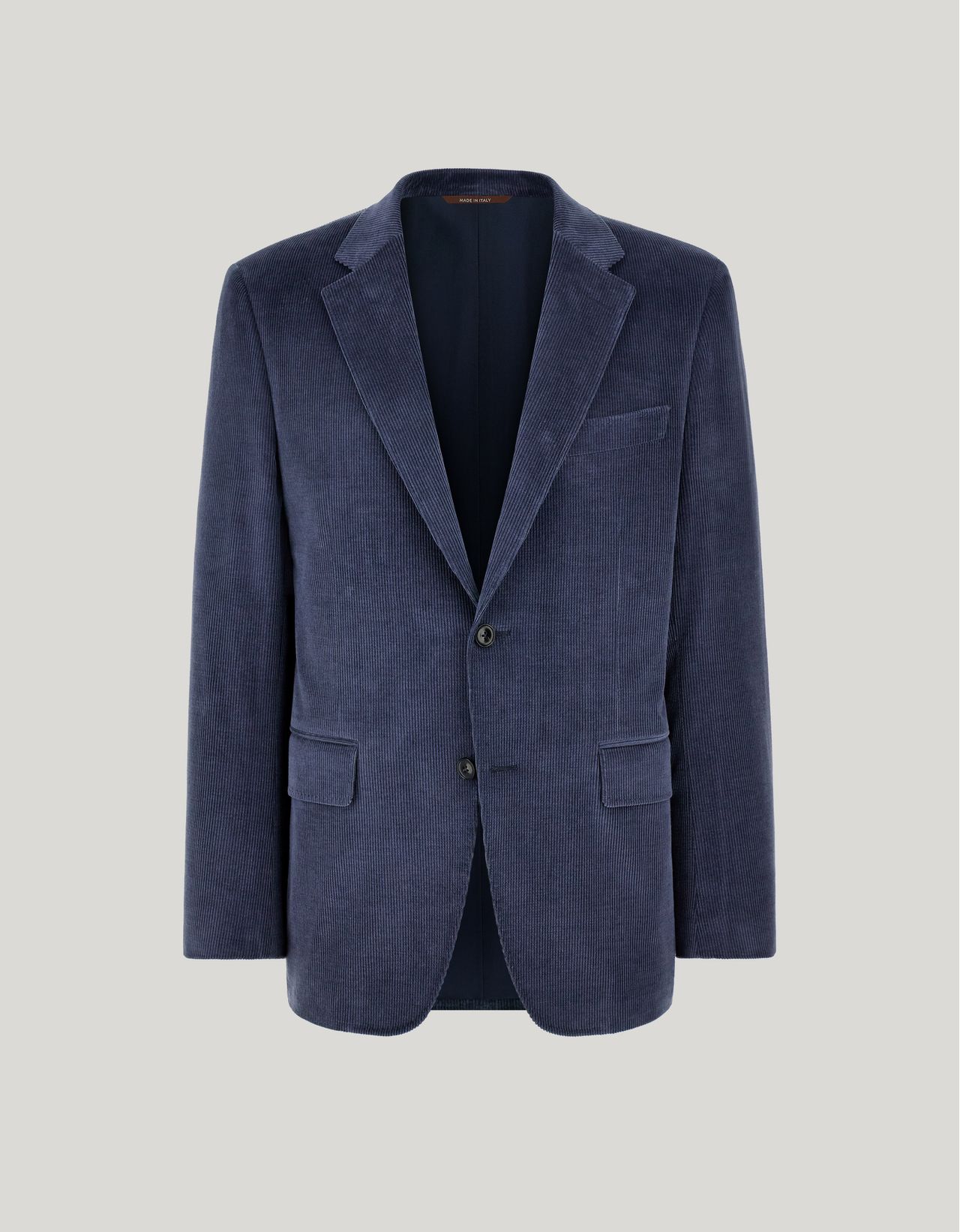Canali Veste En Coton Et Cachemire Stretch Bleue In Blue