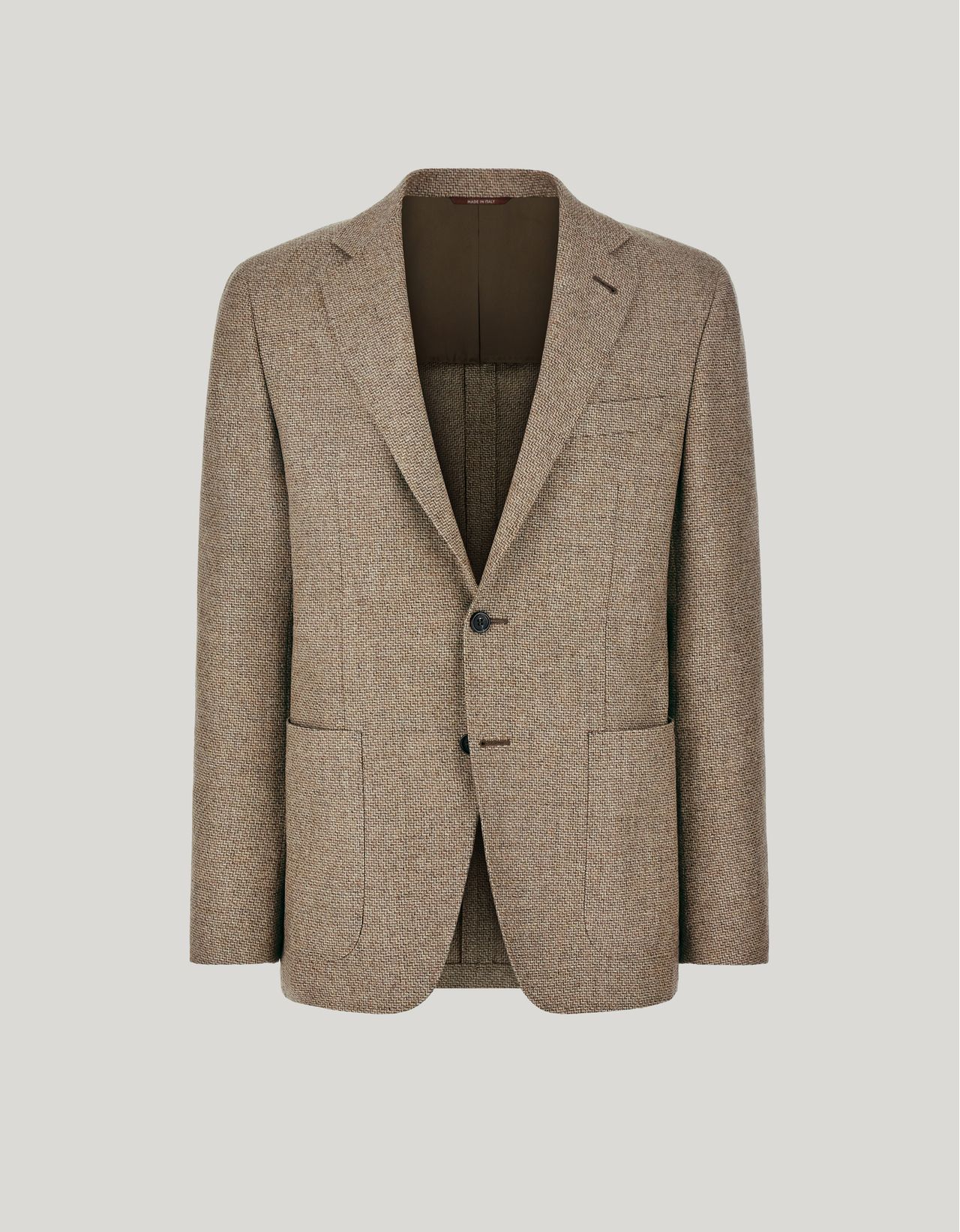 Canali Veste Kei En Pure Laine Beige In Brown