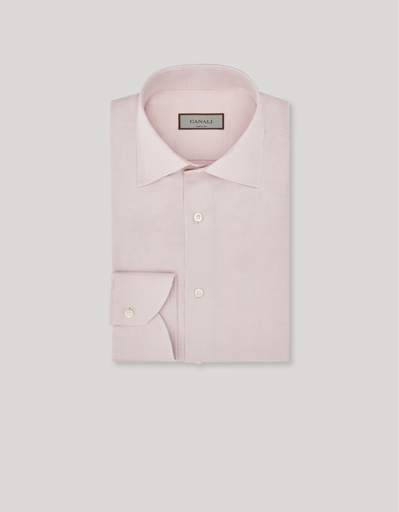 Canali Pink Regular-fit Shirt In Impeccabile Cotton In Neutral