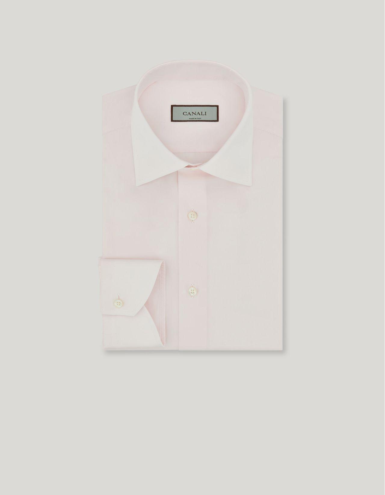 Canali Nuvola Pink Regular Fit Cotton Shirt In Pink