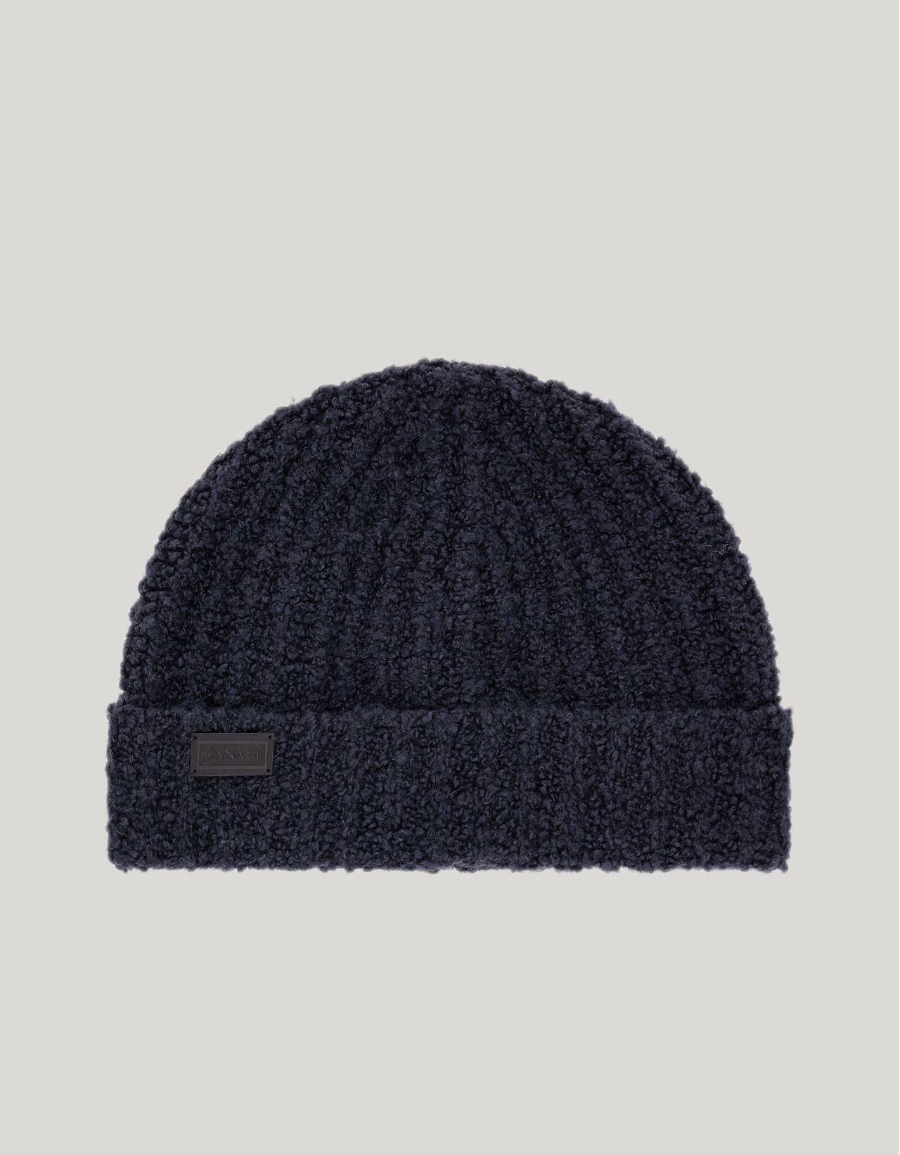 Canali Ribbed Wool And Silk-blend Beanie In Blue